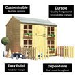 two-storey playhouse in a diagram with a white background 